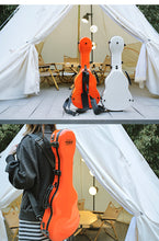 Load image into Gallery viewer, TODO Premium Fiberglass Ukulele Case - Orange TODO Music