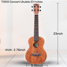 Carica l'immagine nel visualizzatore di Gallery, TODO UKULELE - LOVE 520 - Mahogany Solid Top Side - TODO Music