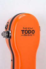 Load image into Gallery viewer, TODO Premium Fiberglass Ukulele Case - Orange TODO Music