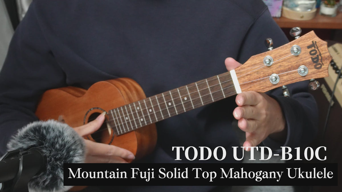 TODO MUSIC Mountain Fuji Ukulele Mahogany Solid