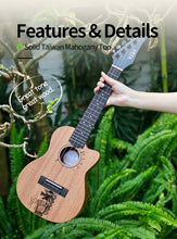 Load image into Gallery viewer, TODO Ukulele - Artist Project - "Journey" Solid Mahogany Concert Ukulele TODO Music