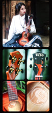 将图片加载到图库查看器，TODO UKULELE - Eastern Asia - Phoenix - Top Solid Tiger Maple Glossy TODO Music
