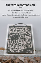 Load image into Gallery viewer, TODO Travel Shaker Cajon CTD-30 African Wildlife Protection Edition TODO Music
