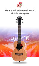 Load image into Gallery viewer, TODO UKULELE - HAWAII - HULA GIRL - ALL SOLID MAHOGANY - TODO Music
