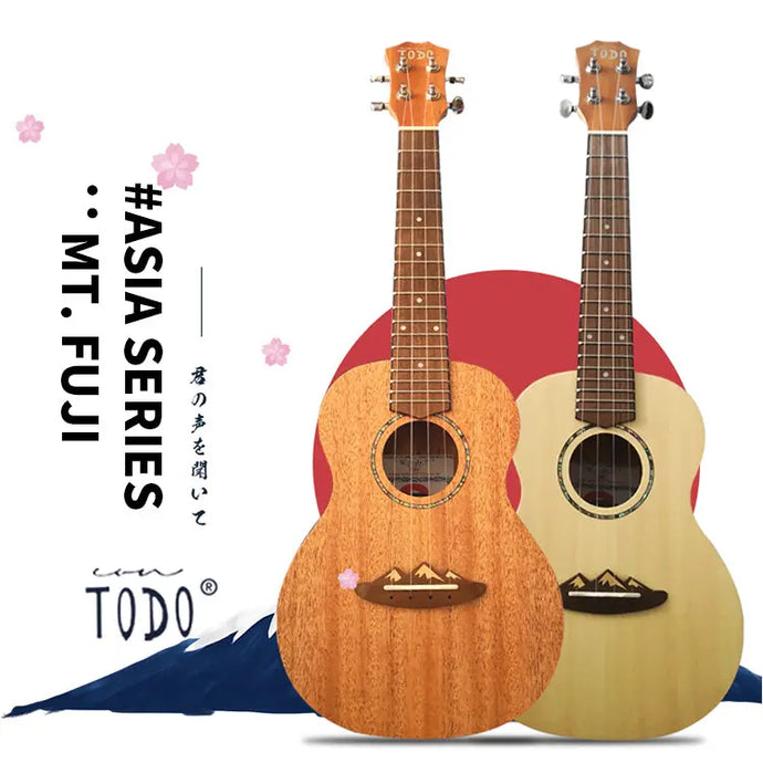 TODO UKULELE - JAPAN - MOUNTAIN FUJI - SOLID TOP MAHOGANY - TODO Music